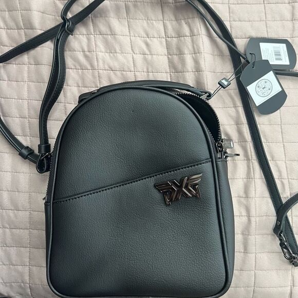 NWT PXG Cactus Leather Mini Backpack Black Luxury Golf Street Style QuietLuxury main image 7